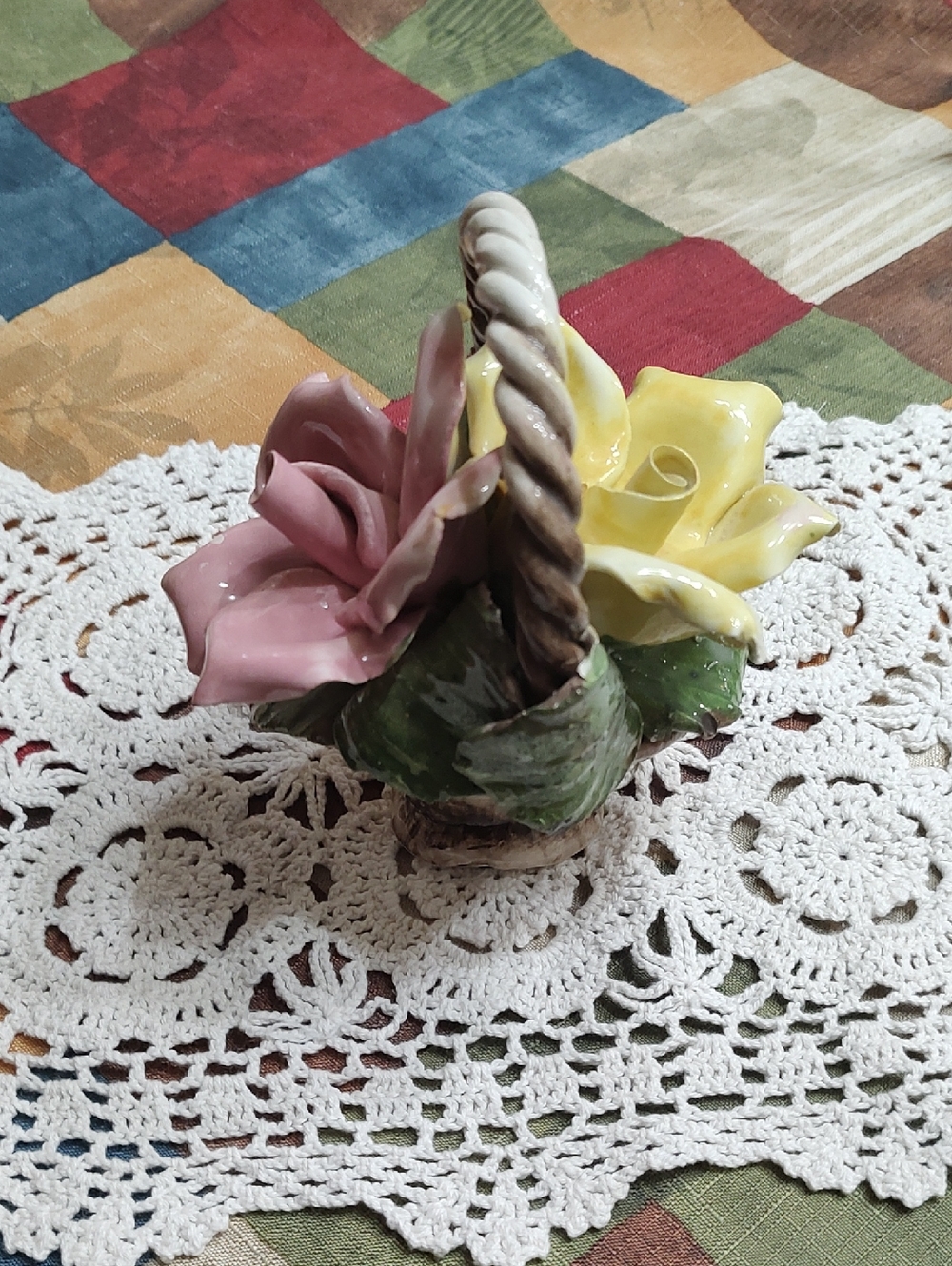 Sculptured Floral Basket
